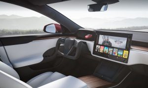 tesla model s 2021 interior front